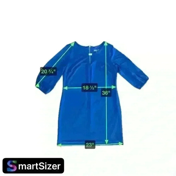 Donna Rocco New York, Size 14..3/4 Sleeve W/Back Silver Zipper exposed Detail. - Picture 10 of 10